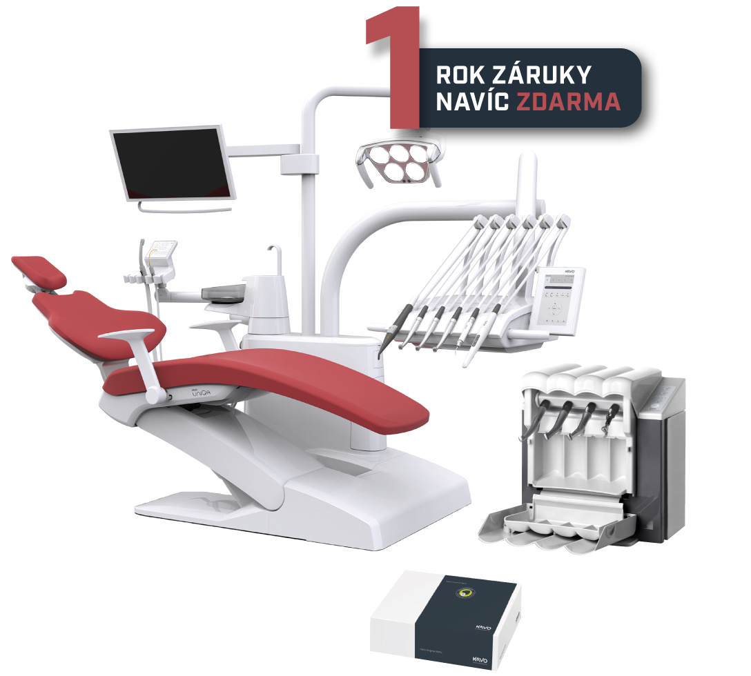 Pořiďte si zbrusu novou soupravu KaVo uniQa od skutečných specialistů a získejte navíc akční balíček v hodnotě 114.000 Kč!